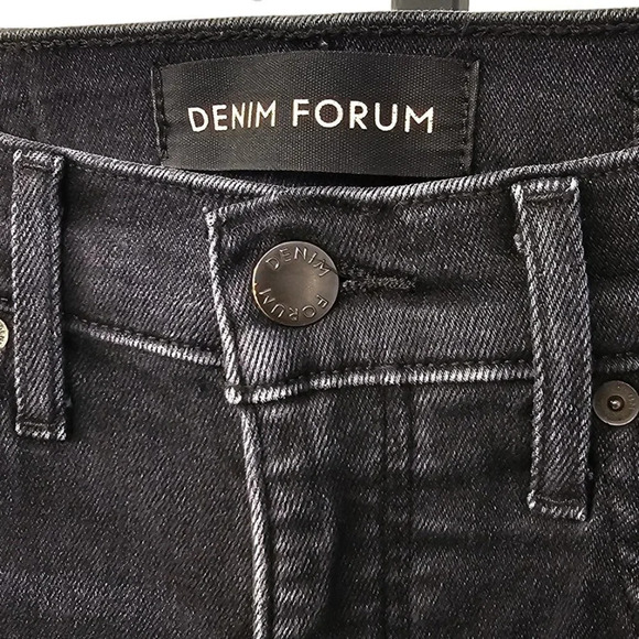 Denim Forum The Nico Mid Rise Skinny Crop Jeans  Size 24 - Picture 7 of 9